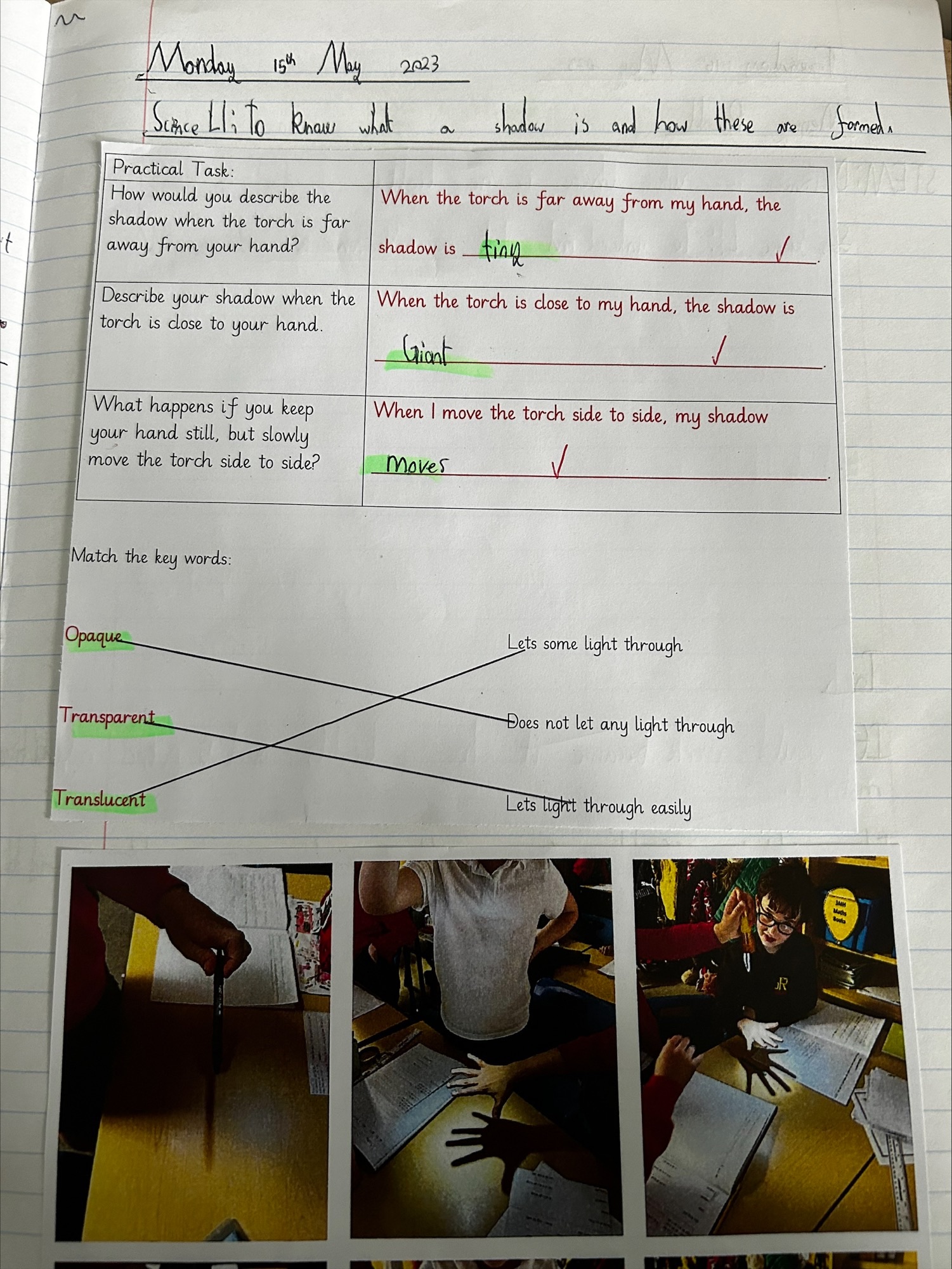 Science work