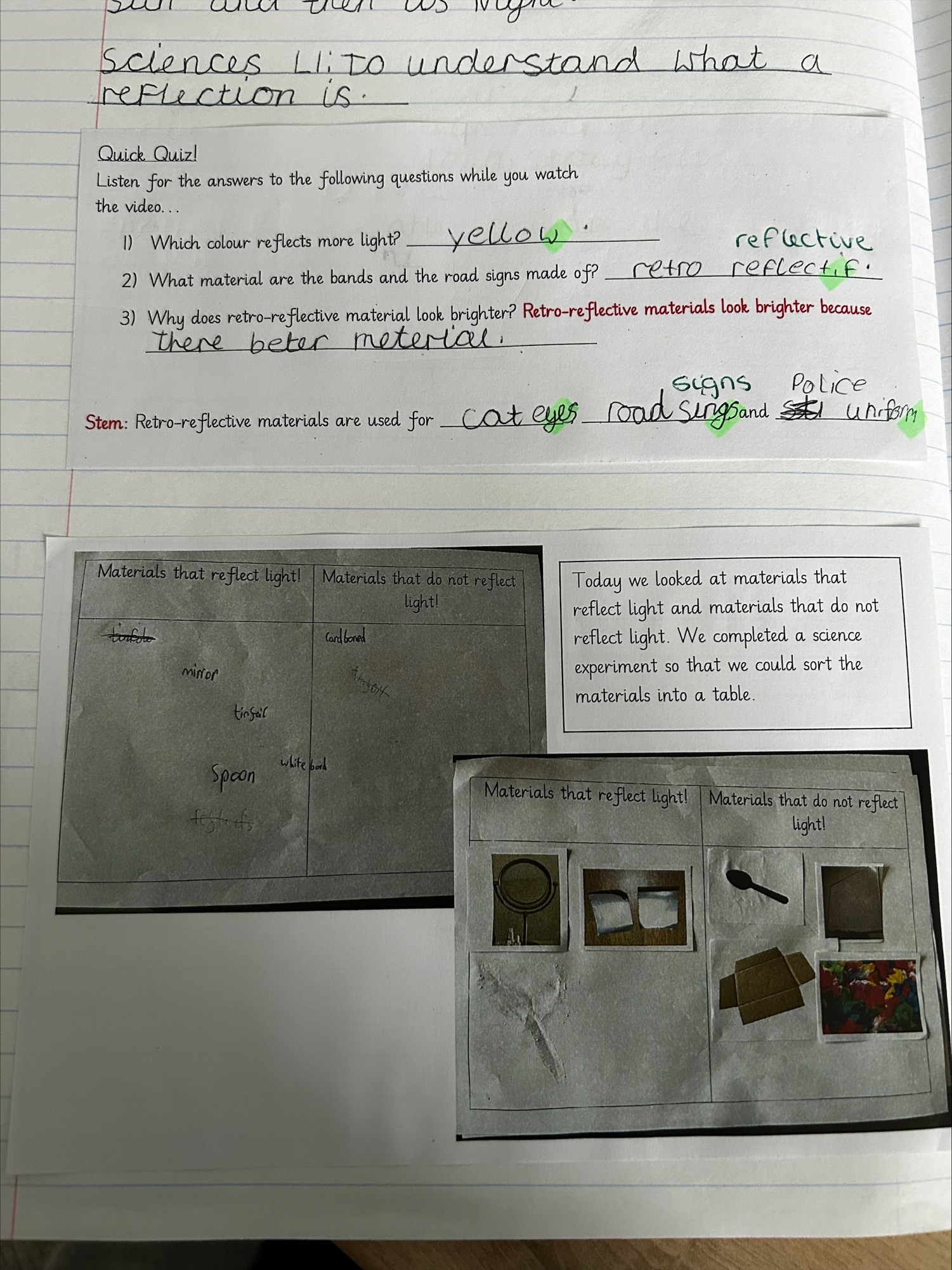 Science work