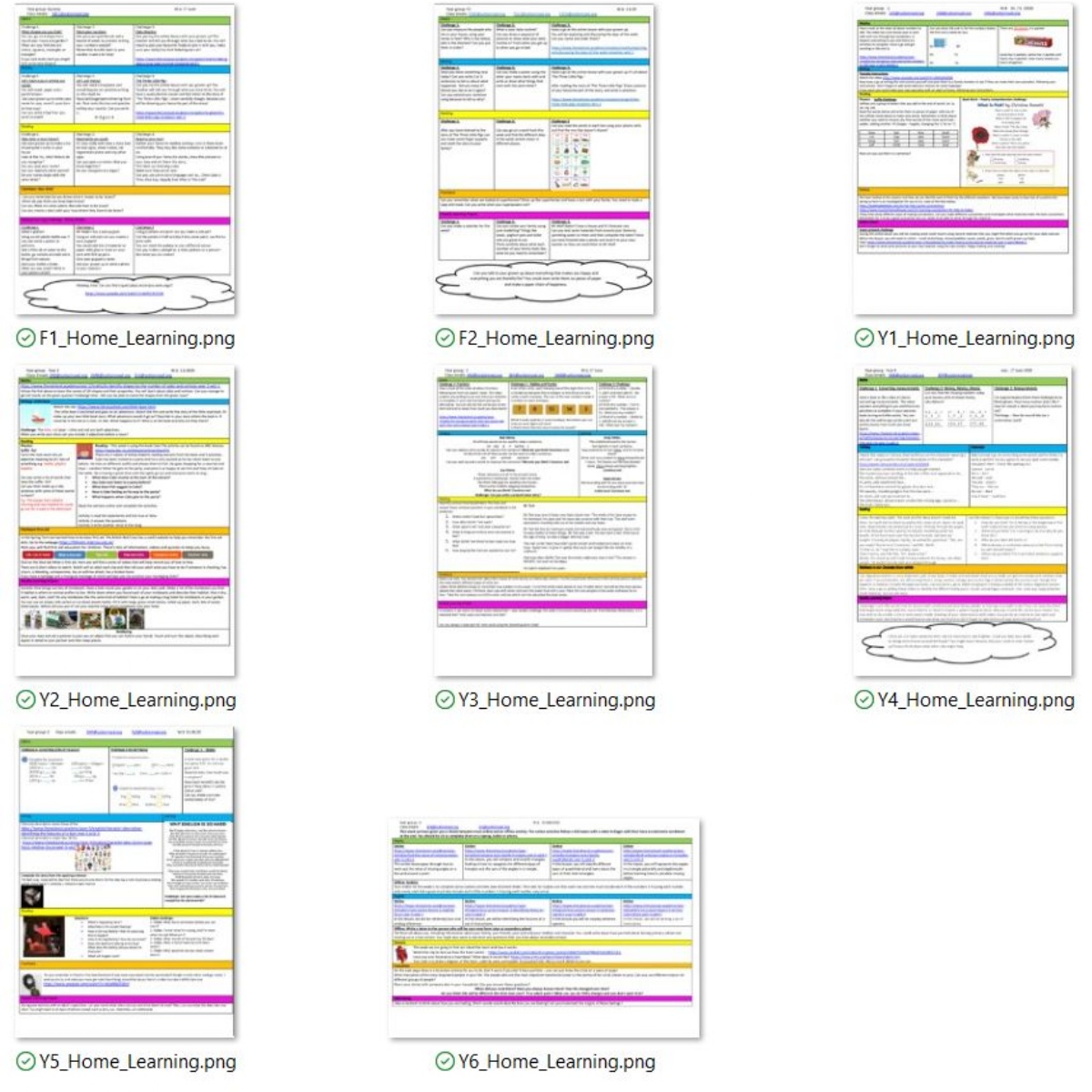 Sutton Road Primary and Nursery HOME LEARNING W/B 01.06.20